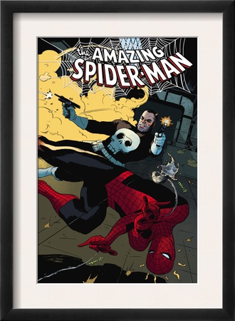 The Amazing Spider-Man #577 Cover: Spider-Man And Punisher by Paolo Rivera Pricing Limited Edition Print image