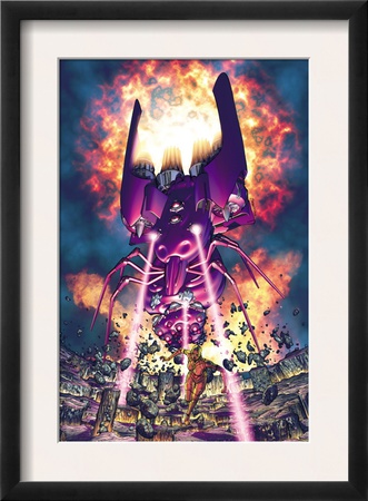 Ultimate Vision #4 Cover: Vision And Gah Lak Tus by Brandon Peterson Pricing Limited Edition Print image