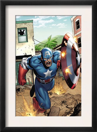 Marvel Adventures Super Heroes #8 Cover: Captain America by Clayton Henry Pricing Limited Edition Print image