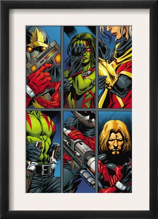 Guardians Of The Galaxy #2 Group: Gamora, Rocket Raccoon And Adam Warlock by Paul Pelletier Pricing Limited Edition Print image