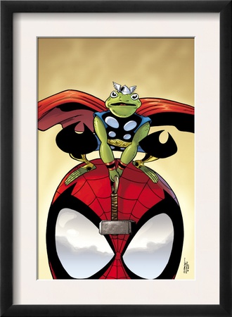 Spider-Man Family #6 Cover: Thor And Spider-Man by Chris Eliopoulos Pricing Limited Edition Print image