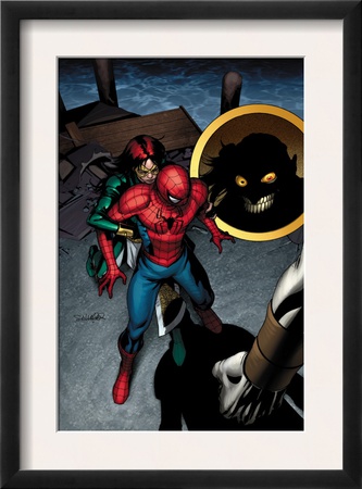 The Amazing Spider-Man #550 Cover: Spider-Man And Jackpot by Salvador Larroca Pricing Limited Edition Print image
