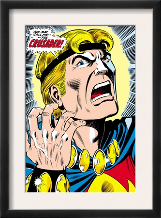 Fantastic Four N164 Headshot: Crusader by George Perez Pricing Limited Edition Print image