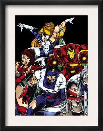 The Official Handbook Of The Marvel Universe Teams 2005 Group: Iron Man by Thomas Tenney Pricing Limited Edition Print image