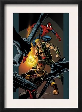 Ultimate Spider-Man #85 Cover: Spider-Man, Shang-Chi And Iron Fist by Mark Bagley Pricing Limited Edition Print image