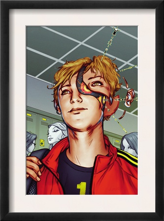 Machine Teen #1 Cover: Aaronson And Adam Crouching by Mike Hawthorne Pricing Limited Edition Print image