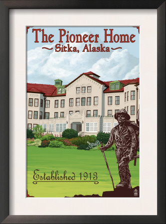 Sitka, Alaska - Pioneer Home, C.2009 by Lantern Press Pricing Limited Edition Print image