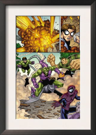 Marvel Adventures Spider-Man #12 Group: Spider-Man, Green Goblin, Sandman And Doctor Octopus by Mike Norton Pricing Limited Edition Print image