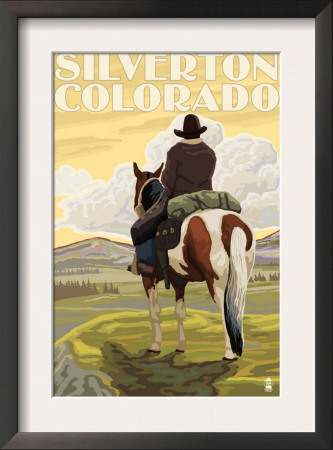 Silverton, Colorado - Cowboy, C.2009 by Lantern Press Pricing Limited Edition Print image