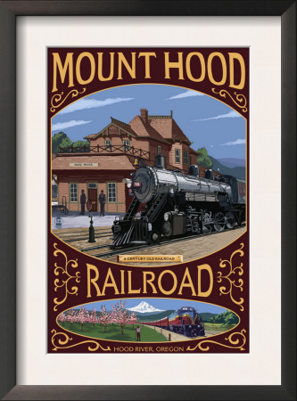 Mt. Hood Railroad - Hood River, Oregon, C.2008 by Lantern Press Pricing Limited Edition Print image