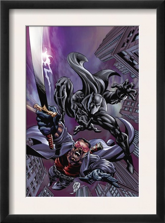 Black Panther #12 Cover: Black Panther And Blade by Scot Eaton Pricing Limited Edition Print image