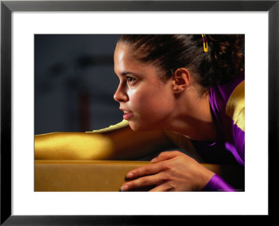 Portrait Of Woman Gymnast by David Scott Pricing Limited Edition Print image
