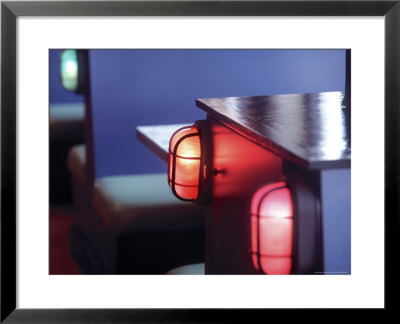 Nautical Lights On The Side Of Eating Booths, Ma by John Coletti Pricing Limited Edition Print image