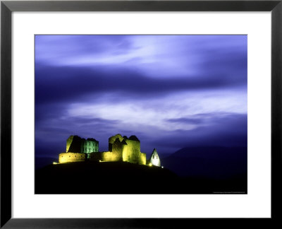 Ruthven Barracks Illuminated At Night Near, Kingussie, Octob Er Highlands, Scotland by Mark Hamblin Pricing Limited Edition Print image