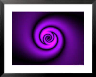 Abstract Swirl Design On Purple Background by Albert Klein Pricing Limited Edition Print image