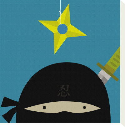 Peek-A-Boo Heroes: Ninja by Yuko Lau Pricing Limited Edition Print image