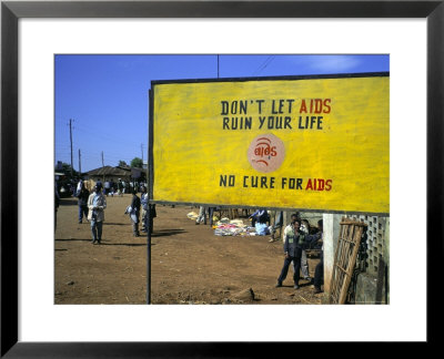 Aids Sign In The Village Of Gimbii, Oromo Country, Welega State, Ethiopia, Africa by Bruno Barbier Pricing Limited Edition Print image