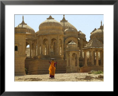 Bada Bagh With Royal Chartist And Finely Carved Ceilings, Jaisalmer, Rajasthan, India by Keren Su Pricing Limited Edition Print image