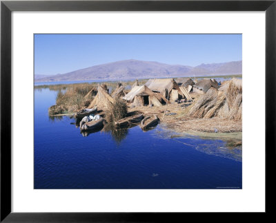 Uros Indian Dwellings, Beside Lake, Peru, South America by Richard Ashworth Pricing Limited Edition Print image