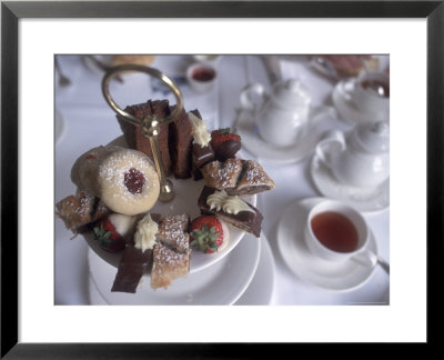 Afternoon Tea At The Butchart Gardens, Vancouver Island, British Columbia, Canada by Connie Ricca Pricing Limited Edition Print image