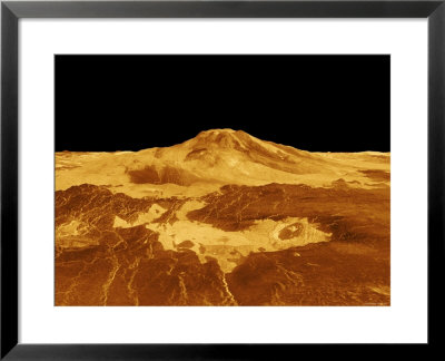 3D Perspective View Of Maat Mons On Venus by Stocktrek Images Pricing Limited Edition Print image