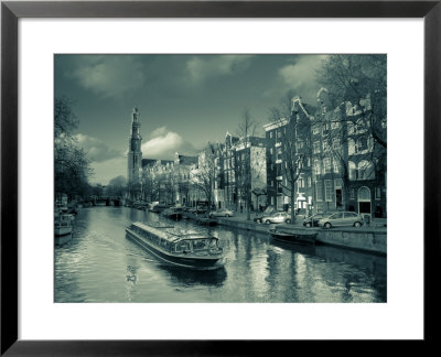Prinsengracht And Westerkerk In The Background, Amsterdam, Holland by Michele Falzone Pricing Limited Edition Print image