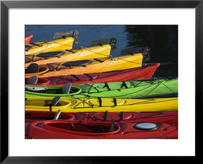 Ocean Kayaks, Rockport Harbour, Rockport, Cape Ann, Massachusetts, Usa by Walter Bibikow Pricing Limited Edition Print image