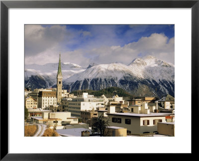 St. Moritz, Upper Engadine, Graubunden Region, Swiss Alps, Switzerland, Europe by John Miller Pricing Limited Edition Print image
