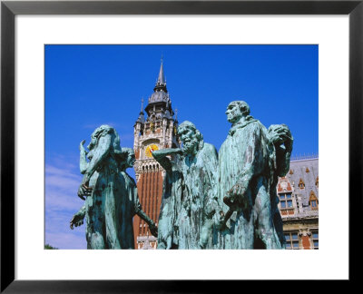 The Burghers Of Calais, Statue By Rodin, In Front Of The Town Hall, Picardie (Picardy), France by David Hughes Pricing Limited Edition Print image