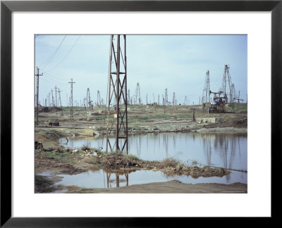 Oil Field, Baku, Azerbaijan, Central Asia, Asia by Oliviero Olivieri Pricing Limited Edition Print image