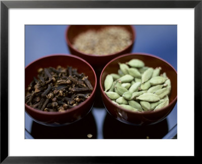 Cloves And Cardamom In Bowls by David Loftus Pricing Limited Edition Print image