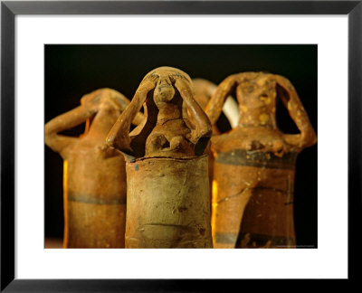 Clay Statuettes Of Mourner, Bahariya Museum, Bahariya Oasis, Valley Of The Golden Mummies, Egypt by Kenneth Garrett Pricing Limited Edition Print image