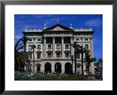 Southern End Of La Rambla, Placa Del Portal De La Pau, Barcelona, Spain by Martin Moos Pricing Limited Edition Print image