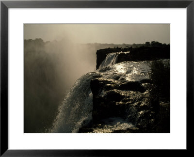 Victoria Falls And Zambezi River Shot At Sunset From The Zambian Side by Jason Edwards Pricing Limited Edition Print image