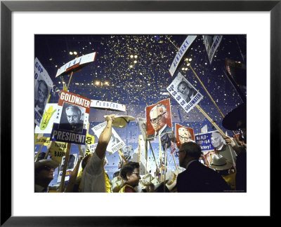 Sen. Barry Goldwater Wins The Republican Presidential Nomination, Gold Coins Rain Down On Delegates by John Dominis Pricing Limited Edition Print image