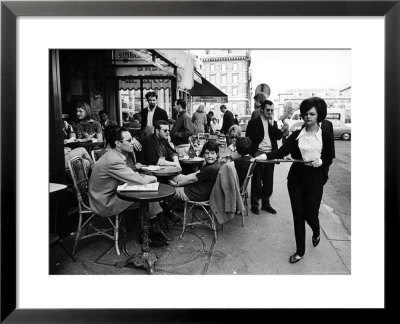 Parisians At A Sidewalk Cafe by Alfred Eisenstaedt Pricing Limited Edition Print image