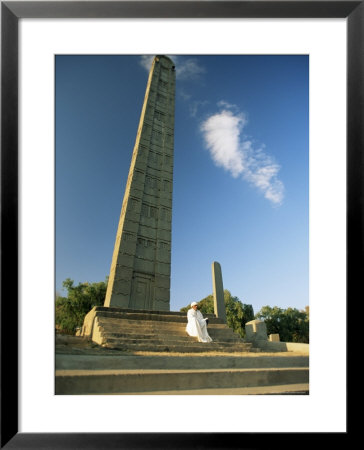 The Leaning Stele Of King Ezana, Axum, Ethiopia, Africa by Julia Bayne Pricing Limited Edition Print image