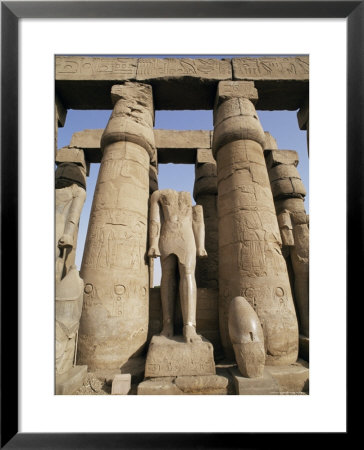 Osiris Statues And Colonnade, Luxor Temple, Thebes, Unesco World Heritage Site, Egypt by Nico Tondini Pricing Limited Edition Print image