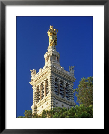 Bell Tower Of Basilica Of Notre Dame De La Garde, Provence-Alpes-Cote-D'azur, France by Ruth Tomlinson Pricing Limited Edition Print image