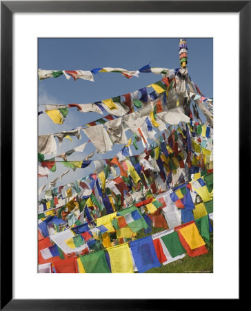 Buddhist Prayer Flags, Mcleod Ganj, Dharamsala, Himachal Pradesh State, India, Asia by Jochen Schlenker Pricing Limited Edition Print image