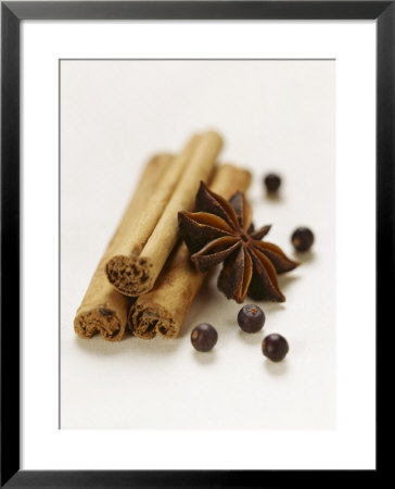 Cinnamon Sticks, Juniper Berries And Star Anise by Clare Plueckhahn Pricing Limited Edition Print image