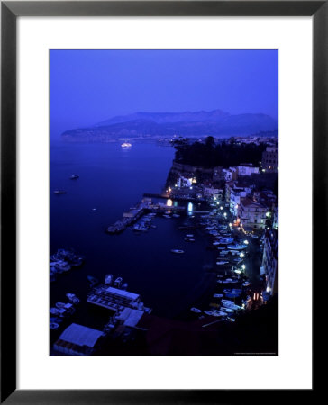 Grand Marina At Night, Sorrento, Italy by Chuck Haney Pricing Limited Edition Print image