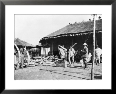 Ivory Warehouses In Addis Abeba, Ethiopia, C.1900 by C. Chusseau-Flaviens Pricing Limited Edition Print image