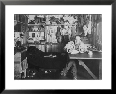 Captain Scott In His Den At Winter Quarters, During The Terra Nova Expedition by Herbert Ponting Pricing Limited Edition Print image