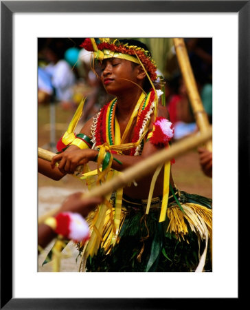 Young Female Stick Dancer, Yap Day Festival by John Elk Iii Pricing Limited Edition Print image