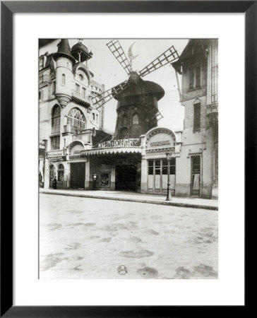 The Moulin Rouge In Paris, 1921 by Eugene Atget Pricing Limited Edition Print image