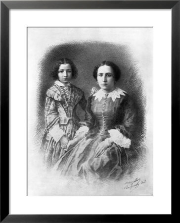 Sarah Bernhardt And Her Mother by Nadar Pricing Limited Edition Print image