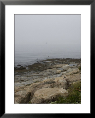 New London Ledge Light In The Dense Fog As Seen From The Shore by Todd Gipstein Pricing Limited Edition Print image