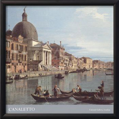 Venice: The Upper Reaches Of The Grand Canal With S. Simeone Piccolo, C. 1738 (Detail) by Canaletto Pricing Limited Edition Print image