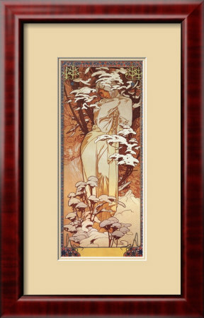 Hiver, 1900 by Alphonse Mucha Pricing Limited Edition Print image